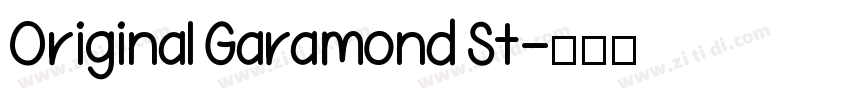 Original Garamond St字体转换